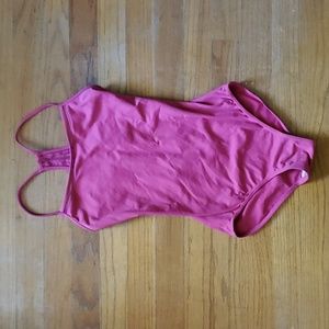 Mirella bright pink leotard